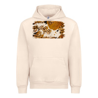 Leopard Cowhide Brushstroke Urban Hoodie | Teevron