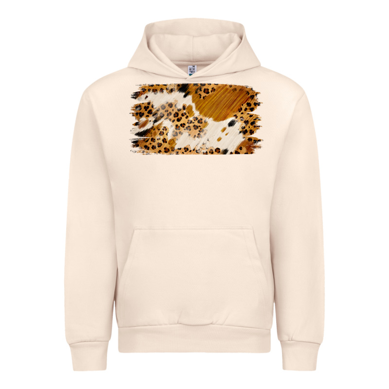 Leopard Cowhide Brushstroke Urban Hoodie by Jasminsmagicworld | Teevron
