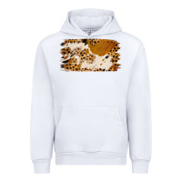 White leopard cowhide brushstroke Urban Hoodie - Jasminsmagicworld