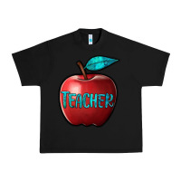 Black apple teacher Urban Heavy Tee - BarkalooDesign