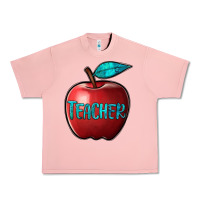 Salmon apple teacher Urban Heavy Tee - BarkalooDesign