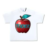 White apple teacher Urban Heavy Tee - BarkalooDesign