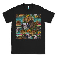Black western two cute heifers seamless pattern Classic Tee - HRA Design Shop