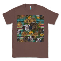 Chestnut western two cute heifers seamless pattern Classic Tee - HRA Design Shop