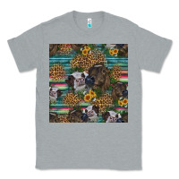 Heather Grey western two cute heifers seamless pattern Classic Tee - HRA Design Shop