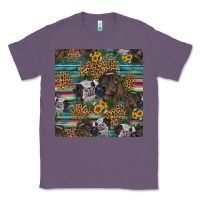 Lavender western two cute heifers seamless pattern Classic Tee - HRA Design Shop