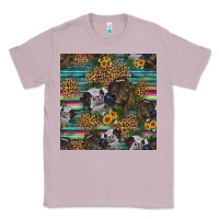 Lilac western two cute heifers seamless pattern Classic Tee - HRA Design Shop