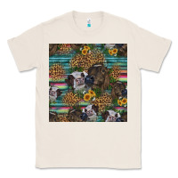 Natural western two cute heifers seamless pattern Classic Tee - HRA Design Shop