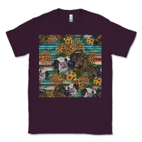 Plum western two cute heifers seamless pattern Classic Tee - HRA Design Shop