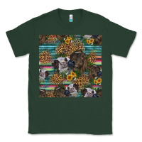 Sports Green western two cute heifers seamless pattern Classic Tee - HRA Design Shop
