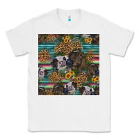 White western two cute heifers seamless pattern Classic Tee - HRA Design Shop