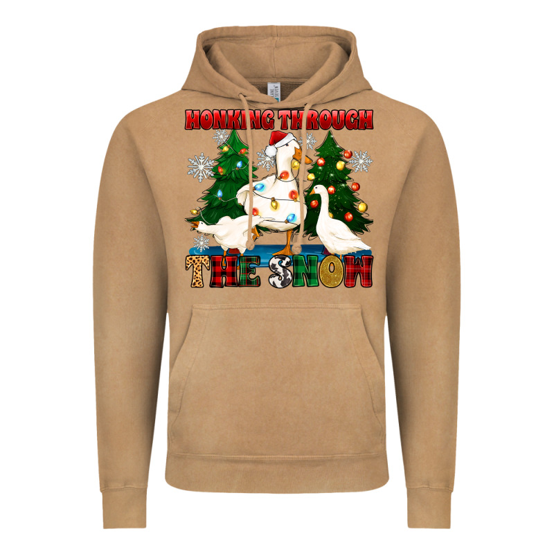 Honking Through The Snow Vintage Hoodie by Zillion Design Studio | Teevron