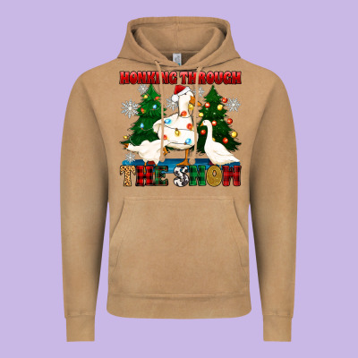 Honking Through The Snow Vintage Hoodie Designed By Zillion Design Studio
