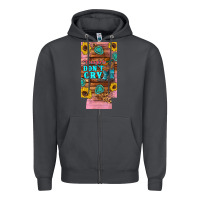 Smoke cowgirls don't crty boots hat sunflowers 12 oz can cooler  (slim) Zipper Hoodie - Artiststas