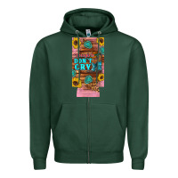 Sports Green cowgirls don't crty boots hat sunflowers 12 oz can cooler  (slim) Zipper Hoodie - Artiststas