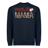 Navy baseball mama Heavyweight Sweatshirt - texasbilliewilder
