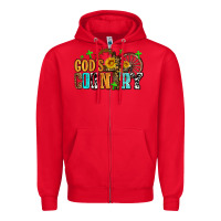 Red gods country Zipper Hoodie - AdoDesignShop