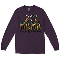 Plum Boy Mama From Son Up To Son Down Long Sleeve Tee - CowhideDigitalArt