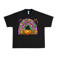 Black Halloween Rainbow Urban Heavy Tee - texasbilliewilder