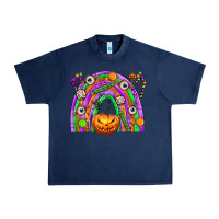 Navy Halloween Rainbow Urban Heavy Tee - texasbilliewilder