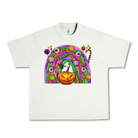 Pistachio Halloween Rainbow Urban Heavy Tee - texasbilliewilder