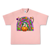 Salmon Halloween Rainbow Urban Heavy Tee - texasbilliewilder