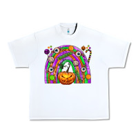 White Halloween Rainbow Urban Heavy Tee - texasbilliewilder