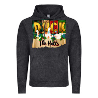 Vintage Black christmas duck the halls Vintage Hoodie - Zillion Design Studio