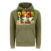 Vintage Olive christmas duck the halls Vintage Hoodie - Zillion Design Studio