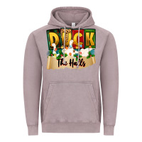 Vintage Zinc christmas duck the halls Vintage Hoodie - Zillion Design Studio