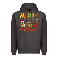 Smoke merry christmas paws Premium Hoodie - MaliasSmallBusiness