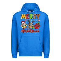 True Royal merry christmas paws Premium Hoodie - MaliasSmallBusiness