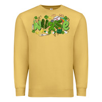 Antique Gold st.patrick's day nurse Premium Sweatshirt - MaliasSmallBusiness
