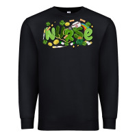 Black st.patrick's day nurse Premium Sweatshirt - MaliasSmallBusiness