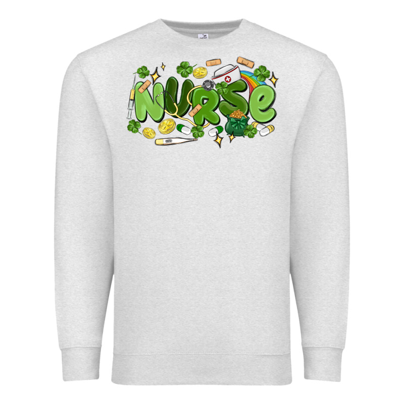 St.patrick's Day Nurse Premium Sweatshirt by MaliasSmallBusiness | Teevron