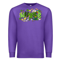 Purple st.patrick's day nurse Premium Sweatshirt - MaliasSmallBusiness
