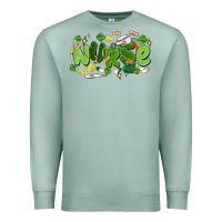 Seafoam st.patrick's day nurse Premium Sweatshirt - MaliasSmallBusiness