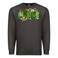 Smoke st.patrick's day nurse Premium Sweatshirt - MaliasSmallBusiness