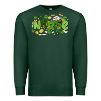 Sports Green st.patrick's day nurse Premium Sweatshirt - MaliasSmallBusiness
