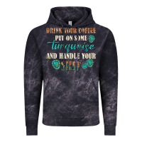 Cloud Black drink your coffee and handle your shit Vintage Hoodie - texasbilliewilder