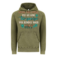 Vintage Olive drink your coffee and handle your shit Vintage Hoodie - texasbilliewilder