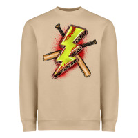 Mushroom softball lightning bolt Heavyweight Sweatshirt - Zillion Design Studio