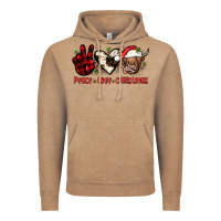 Vintage Coffee peace love christmas Vintage Hoodie - JahusDesignShop