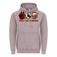 Peace Love Christmas Vintage Hoodie | Teevron