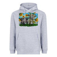 Cute Hempshire Sheep Family Heavyweight Hoodie | Teevron