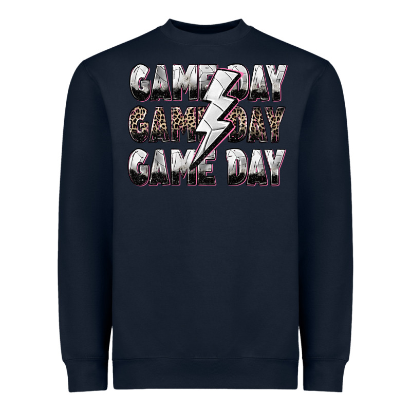 Game Day Game Day Volleyball Lightning Bolt Heavyweight Sweatshirt by Zillion Design Studio | Teevron