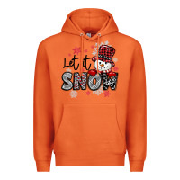 Carrot let it snow sowman snowflake Premium Hoodie - MaliasSmallBusiness