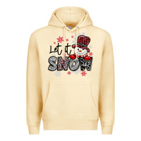 Pina Colada let it snow sowman snowflake Premium Hoodie - MaliasSmallBusiness