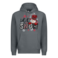Rock let it snow sowman snowflake Premium Hoodie - MaliasSmallBusiness