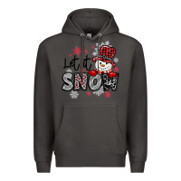 Smoke let it snow sowman snowflake Premium Hoodie - MaliasSmallBusiness